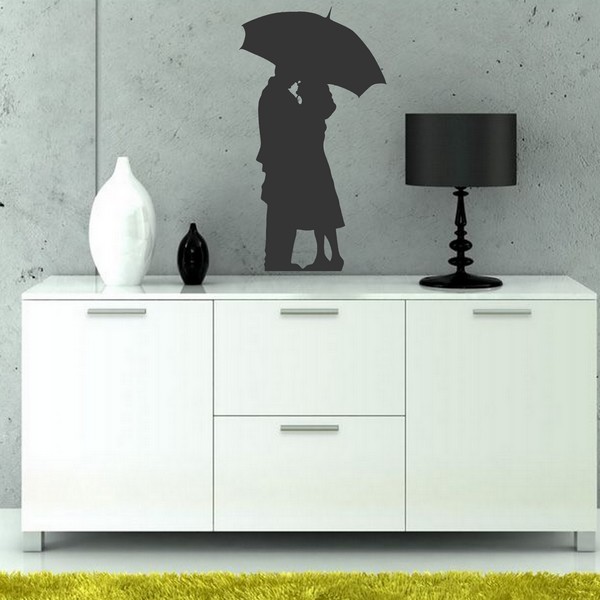 Example of wall stickers: Amoureux sous la Pluie